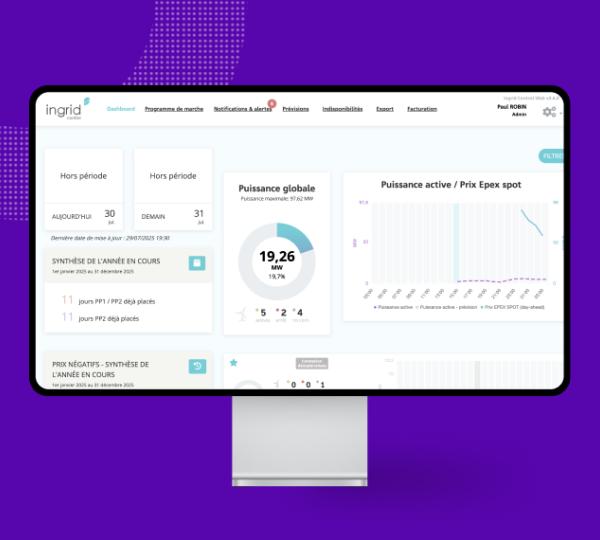Application de suivi de production des centrales éoliennes